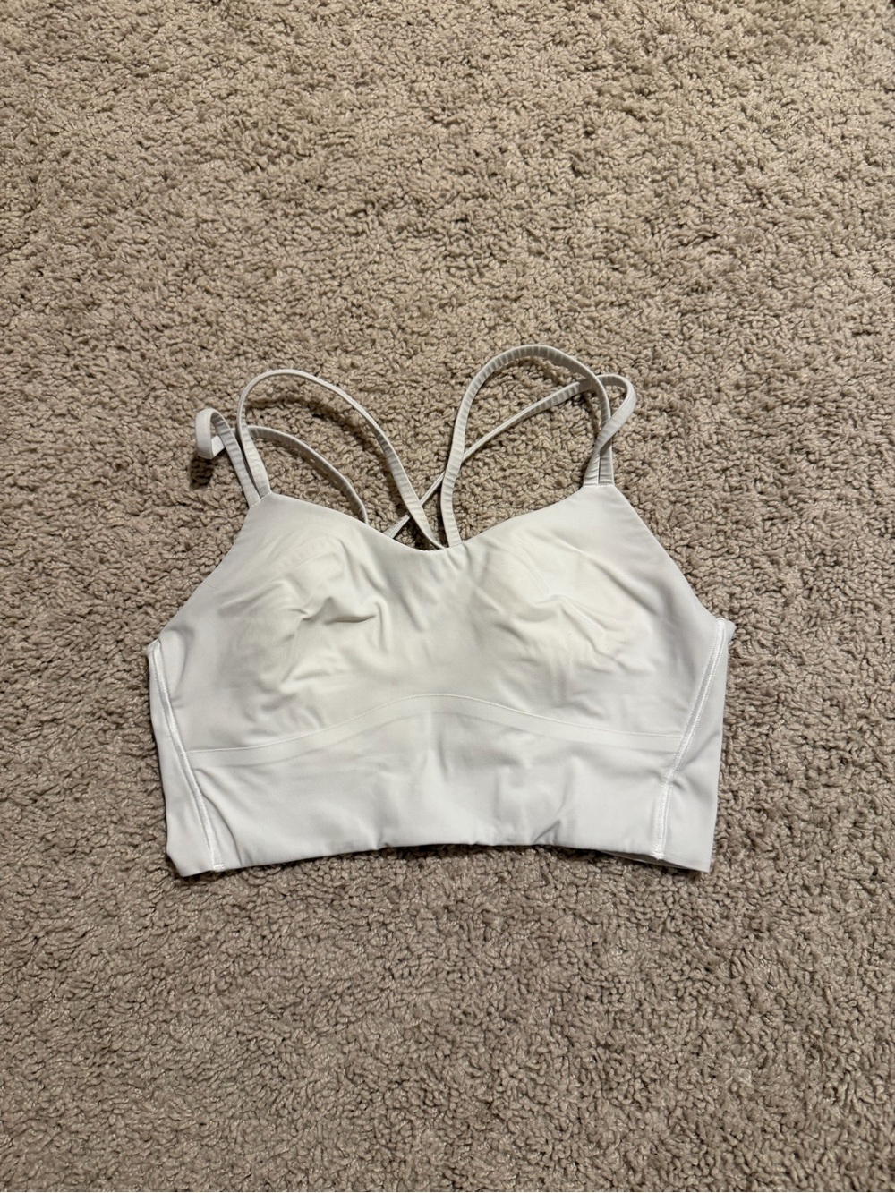 Lululemon Like a Cloud White Sports Bra Size 6